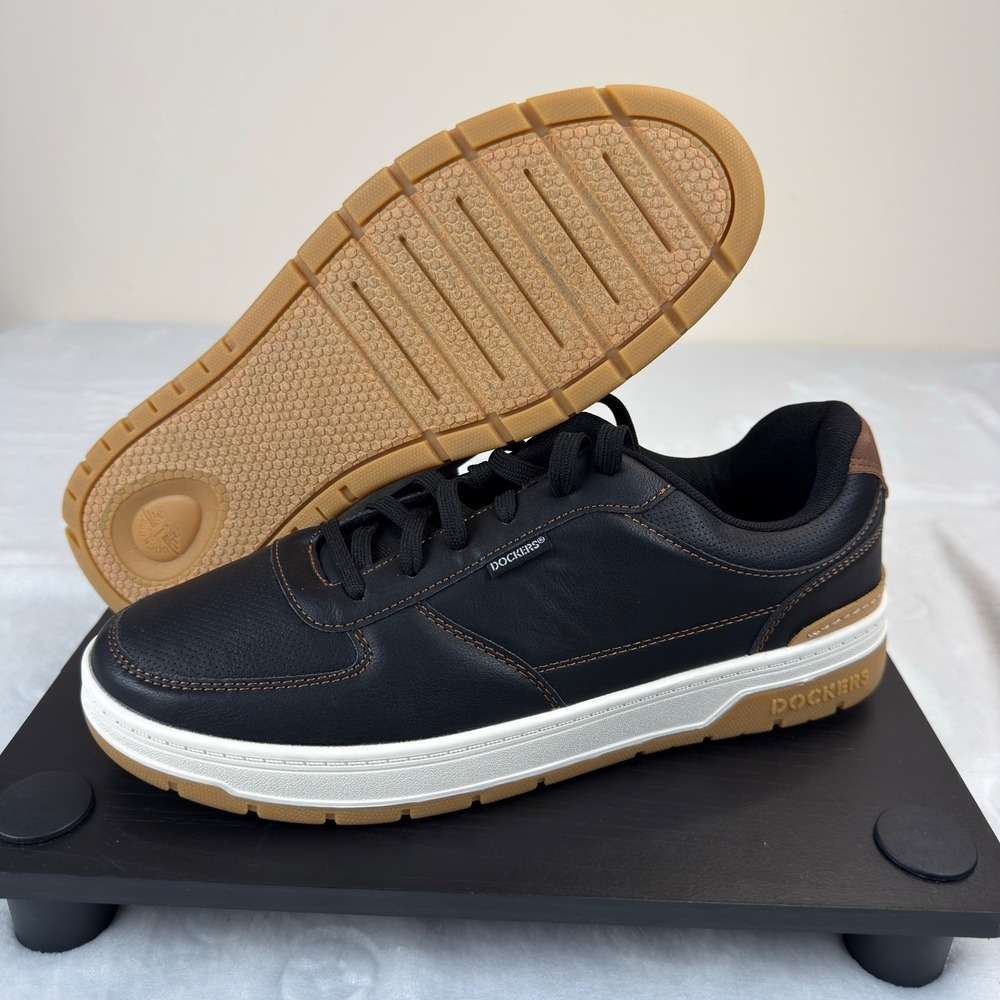 Dockers Frederick Mens Black Comfort‎ Flex Sneakers 9 M 90-90014 Low Top New